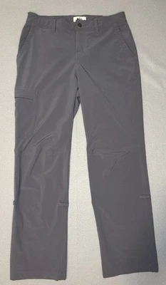 Calça REI Co-op Feminina Cartoni Ajuste Regular Roll Up Caminhada/Exterior Cinza 4 Pequena - Imagem 1 de 4