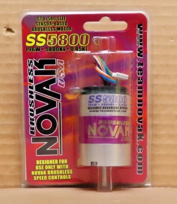 Novak SS5800 5800KV 540 Brushless Sensored Motor NEW M8 - Image 1 of 2
