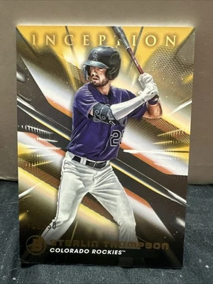 2023 Bowman Inception Sterlin Thompson Gold Foil /50 Rockies  - Image 1 of 2