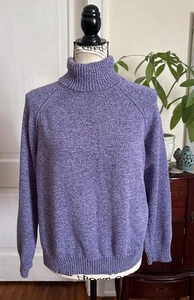 KAREN SCOTT Women’s Size XL Purple 100% Cotton Turtleneck Sweater W317 - Picture 1 of 9