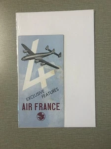 Vintage Four Exclusive Features - Air France Brochure - Picture 1 of 1