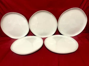 Herz & Hand mit Magnolie Steinzeug 5er Set Creme Essteller 10 3/4" - Bild 1 von 2