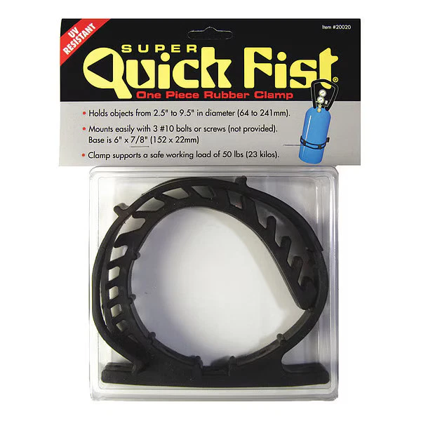 Manufacturer Varies Cable Clamp, Rubber, 9-1/2 in Bundle Dia., Black 20020 - Image 1 of 1