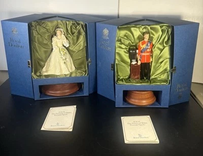 SIGNED Royal Doulton Princess Diana & Prince Charles HN 2887, HN 2884 Lmtd Ed. - Image 1 of 4