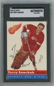 1954 Topps 58 Terry Sawchuk SGC AA 708354  - Picture 1 of 2