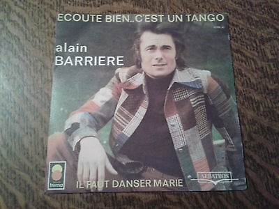 45 Tours Alain Barriere Ecoute Bien .. C'est Un Tango • 4.90€