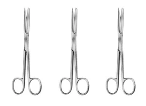 Deaver Operating Scissor 5.5" 14 Cm Straight & Curved 3 Pcs Surgical Dental - Picture 1 of 4