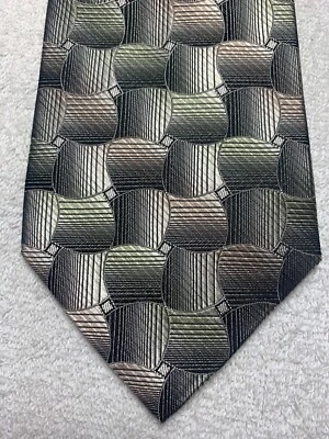 JOSEPH AND FEISS MENS TIE GRAY AND BROWN 4 X 60 - Image 1 of 4
