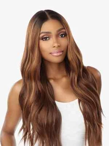 SENSATIONNEL HH BLEND BUTTA HD LACE FRONT WIG - LOOSE BEACH WAVE 28" - Picture 1 of 17