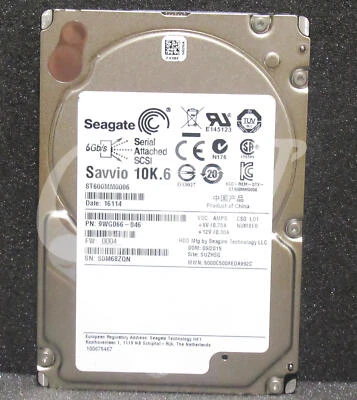 Seagate SAVVIO ST600MM0006 9WG066-046 10K.6 600GB 10K 6G 64MB 2.5"SAS Hard Drive - Image 1 of 2