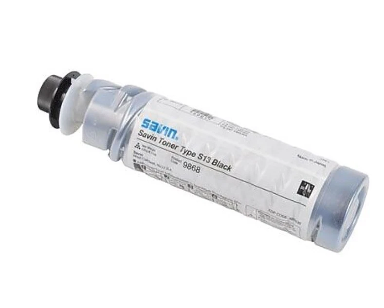 New SAVIN Product 9868 TYPE S13 Black Toner EDP Code 885530 Bottle - Image 1 of 1