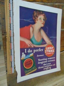 1930 Lucky Strike Cigarettes magazine advert- Woman in swimming pool - Imagen 1 de 2