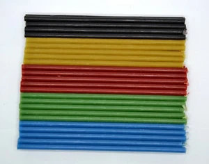 50 St. 15,5 cm 5 Farben Bienen Wachs Kerzen свечи 5 цветов пчелиный воск 50 штук - Picture 1 of 1