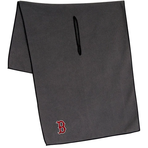 BOSTON RED SOX GRAY MICROFIBER WAFFLE GOLF TOWEL 19"X41" NEW WINCRAFT 👀🔥 Cover