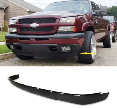 Lower Valance For 2003-06 Chevy Silverado 1500 Deflector Extension Textured - Image 1 of 4