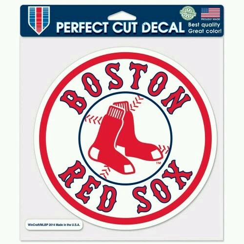 BOSTON RED SOX DIE-CUT DECAL 8"X8" PERFECT FOR WINDOWS OR CORN HOLE BOARDS - Image 1 of 1