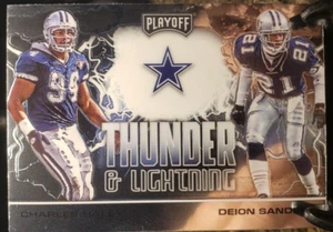 2020 Panini Playoff Thunder & Lighting Charles Haley & Deion Sanders TL-17 - Picture 1 of 2