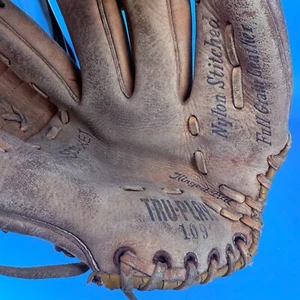 Tru-Play Leder Baseball Handschuh RHT 109 Vollnarbenrindsleder Mitt rauer Zustand - Bild 1 von 6