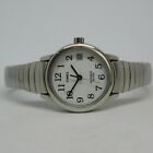 Timex T2H371 Indiglo Silver Tone Quartz Women's Watch Sz. 5 3/4