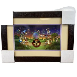 Walt Disney Celebrate The Future Hand In Hand Limited Edition Framed Print - Picture 1 of 11
