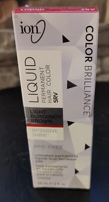 Color de cabello permanente líquido Ion Color Brilliance marrón claro borgoña 5RV Foto 1 de 4