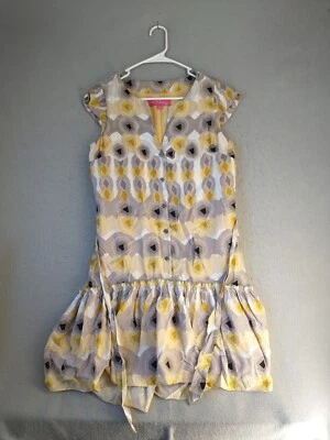 Vestido para mujer Nine Co 4 multicolor sin mangas cuello en V cinturón pulóver geométrico Foto 1 de 4