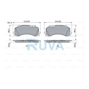 Fits Audi Q7 2015-2024 A6 2018-2024 + Other Models Ruva Front Brake Pads Set - Picture 1 of 9