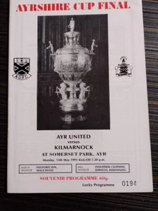 Ayr Utd v Kilmarnock "Ayrshire Cup Final" 13/5/91. - Picture 1 of 4