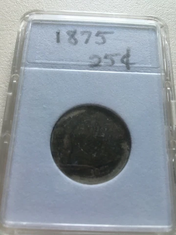 1875 Seated Liberty Quarter 25C LOOK! Cover