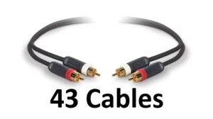 Wholesale Joblot 43 x Belkin RCA Audio Cable Pair 1.5m 844632087974 249-170 NEW - Picture 1 of 3