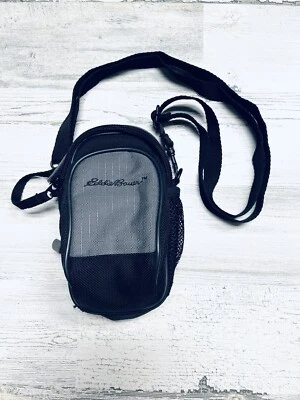 Bolso Bandolera Gris para Cámara Eddie Bauer De Colección Viaje Nylon Cremallera Bolsillo Bolsa Foto 1 de 4