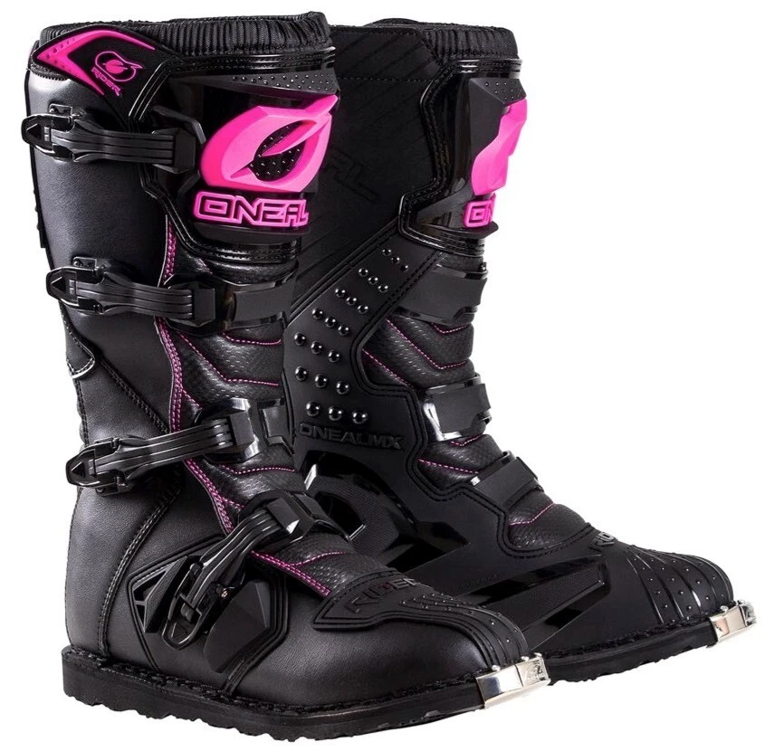 Botas de equitación todoterreno O'Neal para mujer negras/rosadas talla EE. UU.: 6 #0325-705 Foto 1 de 1