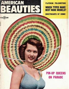 Vintage Men's Cheesecake Magazine AMERICAN BEAUTIES #2 Greta Garbo, Liz, 1953 - Picture 1 of 6