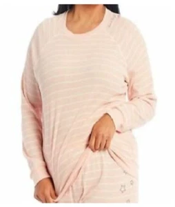 PJ Salvage Blush Pink White Striped Thermal Top Size 2X NWT - Picture 1 of 8