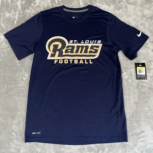 Nike St. Louis Rams Dri-Fit T-Shirt Men’s Small Blue On-Field Apparel - Picture 1 of 8