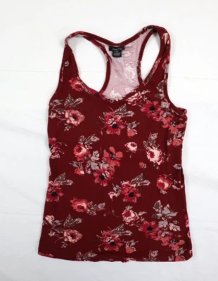 Camiseta sin mangas Rue 21 para mujer grande (L) espalda deportiva flores florales Foto 1 de 4