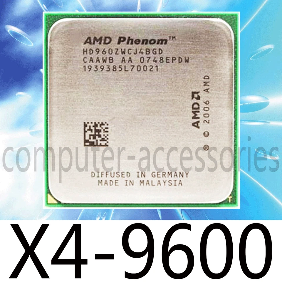 AMD Phenom X4-9600 2.3 GHz 2MB Quad-Core Socket AM2+ CPU Processor - Image 1 of 1