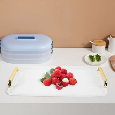  Tabletts Zum Servieren Serviertabletts Moderne Servierschale Obstteller - Bild 1 von 4