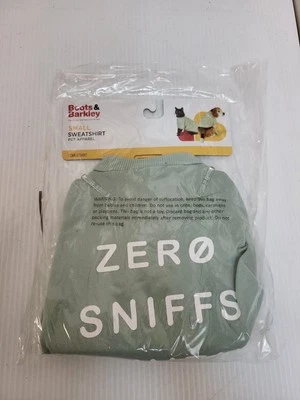 Sudadera "Zero Sniffs Given" Perro/Gato - Talla S Botas Verde Claro y Cebada Foto 1 de 2