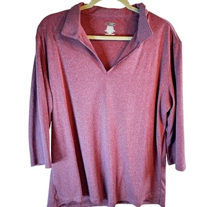 Modern Cool Dry Dusty Rose 3/4 Sleeve Performance Shirt XL - Picture 1 of 2