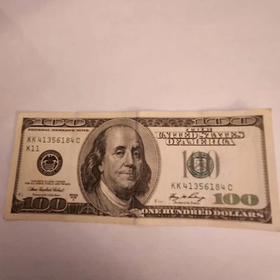 Series 2006 A ~ US One Hundred Dollar Bill Note $100 KK 41356184 C - Image 1 of 4