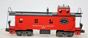K LINE BOSTON & ALBANY RED OFF-CENTER CUPOLA CABOOSE K616-3181 O SCALE 1:48 - Picture 1 of 24