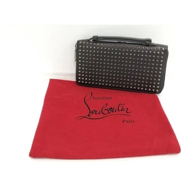 Christian Louboutin Panettone Auth Studs Long Wallet Purse Bifold All in photo - Image 1 of 4