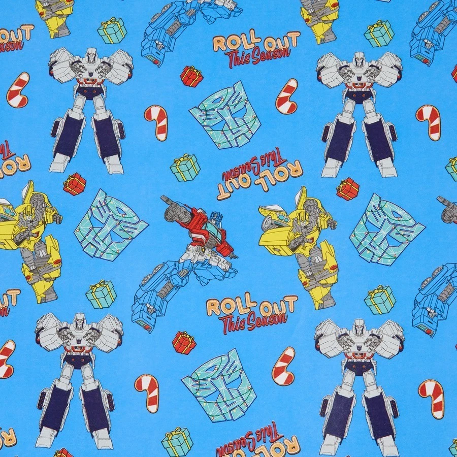 ~ Transformer Christmas Wrapping Paper ~ Optimus Prime ~ Bumblebee ~ Megatron ~ - Image 1 of 1