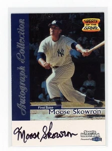 Sports Illustrated Greats of the Game 1999 Bill Moose Skowron autógrafos Yankees - Imagen 1 de 2