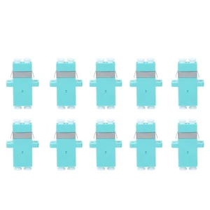 10pcs Optical Fiber Adapters LC-LC Duplex Converter Fiber Optic Coupler - Afbeelding 1 van 12