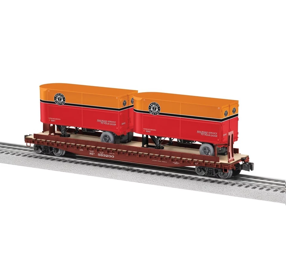 Lionel Trains 2526380 Pacific Electric TOFC #563200 w/2 Trailers, O Gauge, NIB - Image 1 of 1