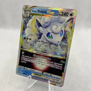 Pokémon TCG Silver Tempest Alolan Vulpix Vstar 034/195 Ultra Rare Foil NM/M - Picture 1 of 4