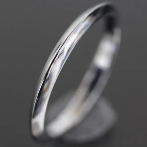 Tiffany & Co. Wedding Ring Knife Edge US 4 PT950 Platinum E1829 - Picture 1 of 4