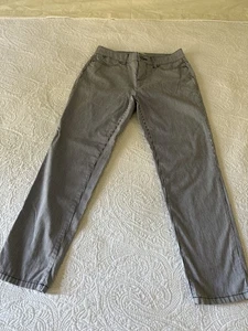 Talbots Knöchelhose vertikal gestreift schwarz-weiß Damengröße 4 Petite 5 Taschen - Bild 1 von 9